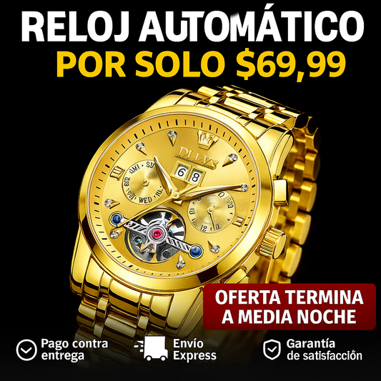 RELOJ OLEVS AUTOMÁTICO - 60%OFF POR POCAS HORAS